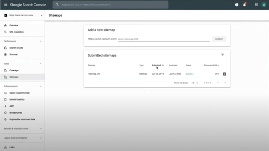 Como adicionar um sitemap no Google Search Console