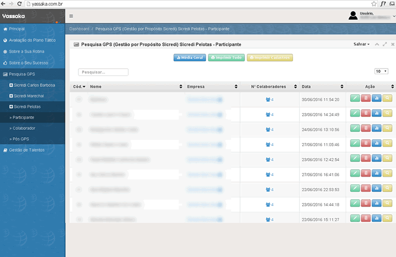 Yassaka - Acelerando Prosperidade - Sistema de Pesquisa Online