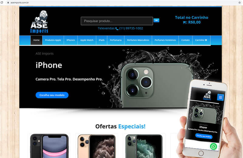 ASE Imports - Loja de Eletrônicos Online